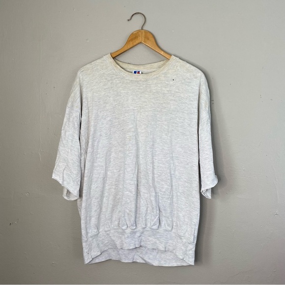 Russell Athletic Other - Vintage Russell Blank Grey Crewneck Cut Off Thrashed Sweatshirt Size XL
